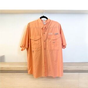 Columbia Performance Fishing Gear Shirt, Size L, Orange, w/Logo, NWOT.